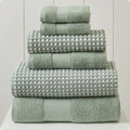 Modern Threads Drucilla 6-Piece 100% Combed Cotton Yarn Dyed Cobblestone Jacquard Towel Set