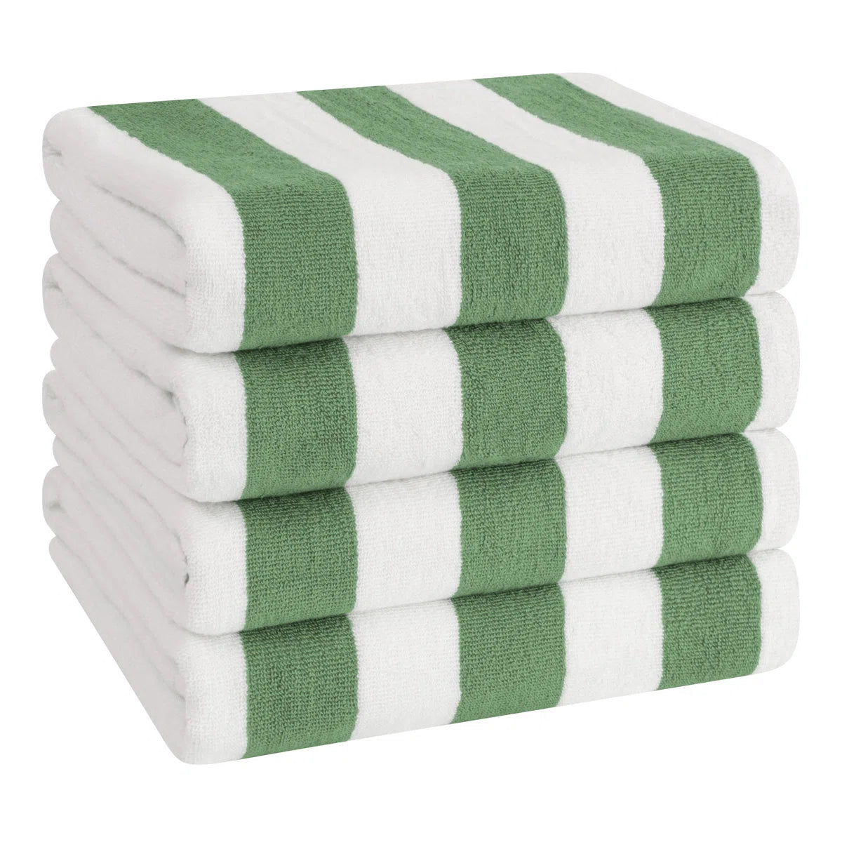 Devontia Cabana Striped Beach Towels, 30x60 inch 4 Piece Oversize Pool Towels (Set of 4)
