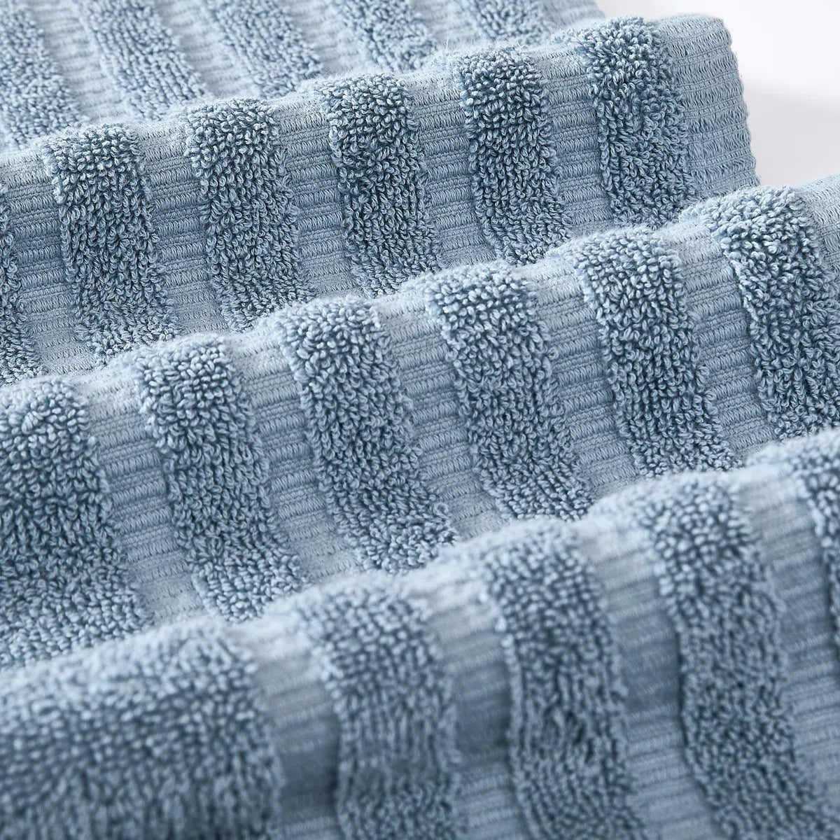 Modern Threads Oxford 6-Piece Yarn Dyed Jacquard & Solid Towel Set – 100% Cotton, Quick Dry & Absorbent Bath, Hand & Washcloths