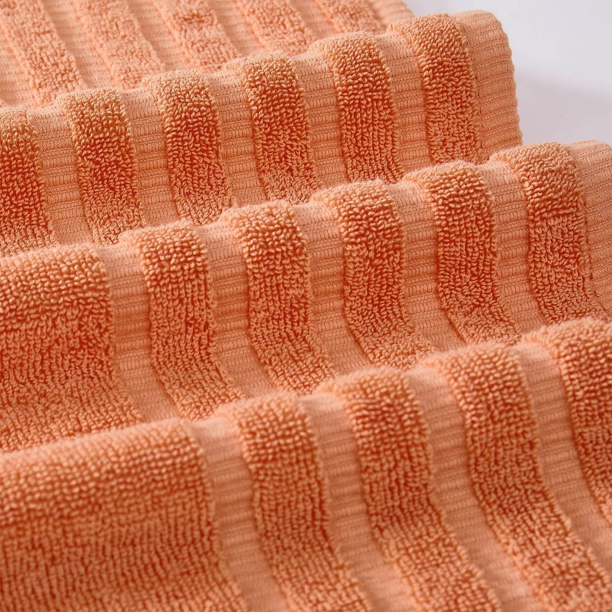 Modern Threads Organic Vines 6-Piece Yarn Dyed Jacquard & Solid Towel Set – 100% Cotton, Quick Dry & Absorbent Bath, Hand & Washcloths