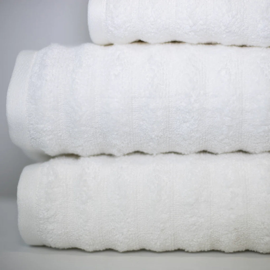 Modern Threads Spa Collection 6-Piece Ultra Soft Quick-Dry 550GSM 100% Combed Cotton Wavy Towel Set